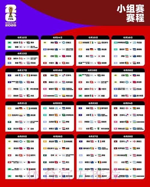 2026世界杯比赛时间最新完整安排查询入口